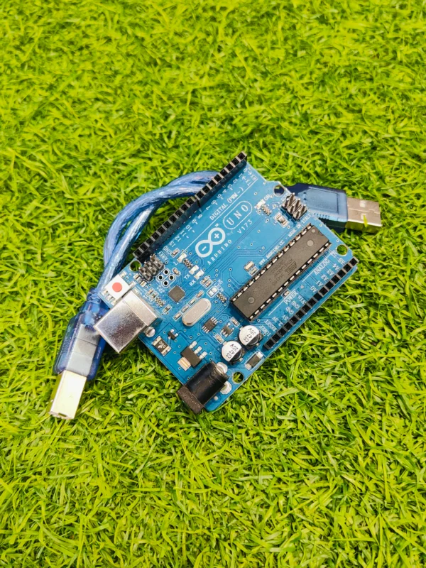 Arduino Uno R3 Original Board Front View with ATmega328P - Dream RC Bangladesh