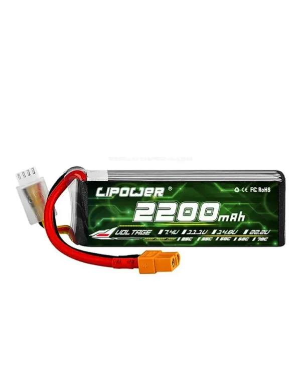 Lipower 2200mAh 3S LiPo Battery with T Plug for RC & Drone – Dream RC