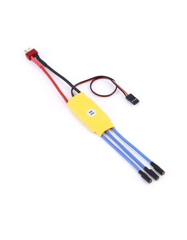 30A Yellow Brushless ESC for RC Drone, Boat, Car Projects