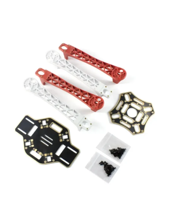 DJI F450 Quadcopter Frame with Red & White/Black Arms