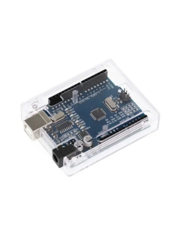 Transparent acrylic protective case for Arduino Uno R3 smd