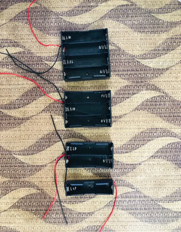 18650 Battery Holder Case with Wire – 1S to 4S