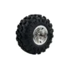 130mm off-road rubber wheel for robotics.
