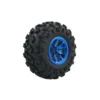 130mm off-road rubber wheel for robotics.