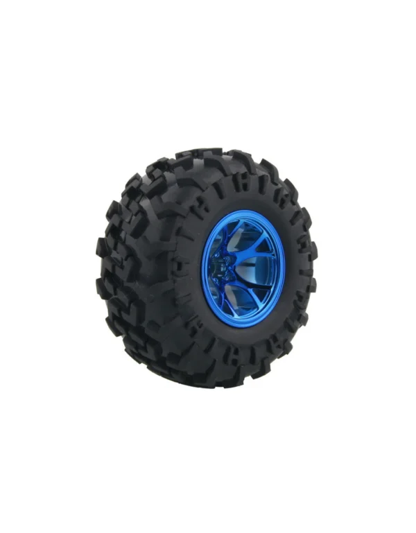 130mm off-road rubber wheel for robotics.