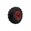 130mm off-road rubber wheel for robotics.