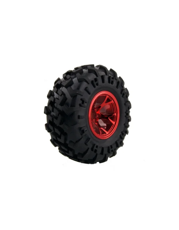 130mm off-road rubber wheel for robotics.