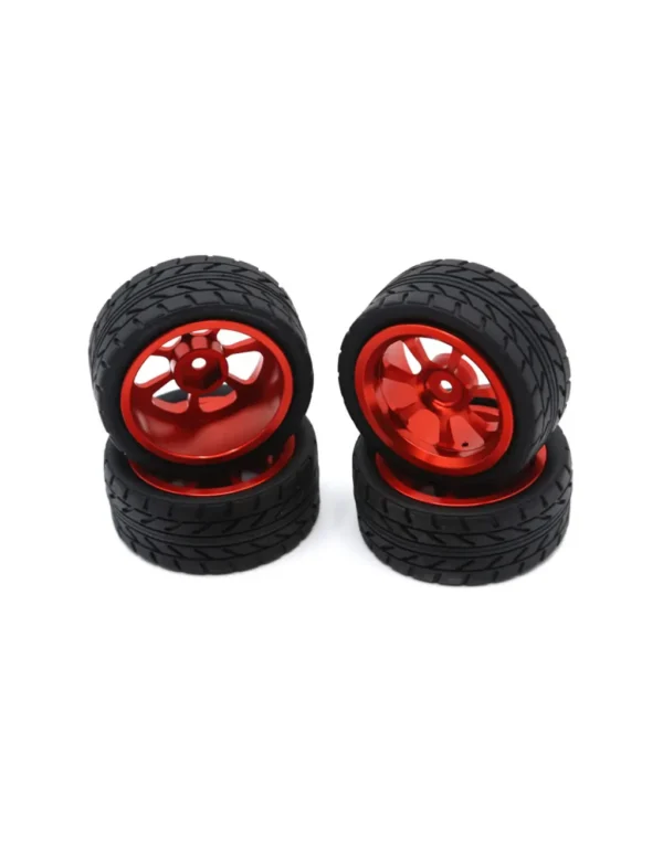 65mm Rubber Wheel With Metal Rim for Robo Soccer (4pcs Set)