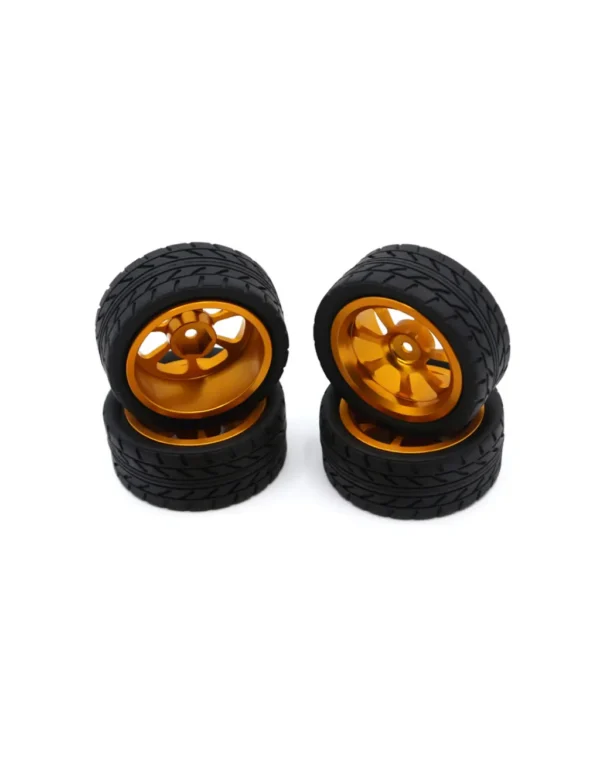 65mm Rubber Wheel With Metal Rim for Robo Soccer (4pcs Set)