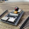 ESP32-S3 N16R8 CAM development board with OV3660 camera module, front view