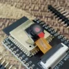 Close-up of OV3660 camera sensor on ESP32-S3 CAM board for AI vision and face recognition projects