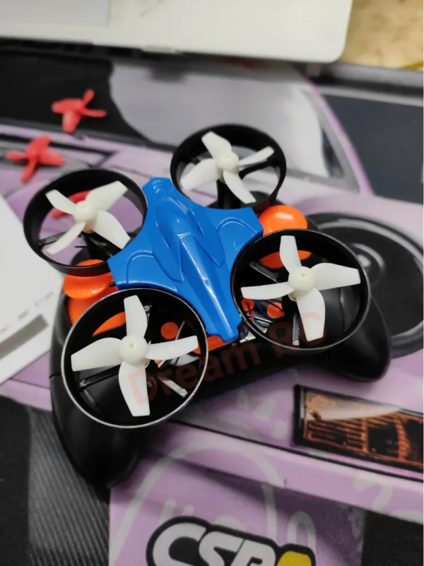 DIY Mini RC Coreless Drone Kit 2.4GHz Ready Image With Transmitter