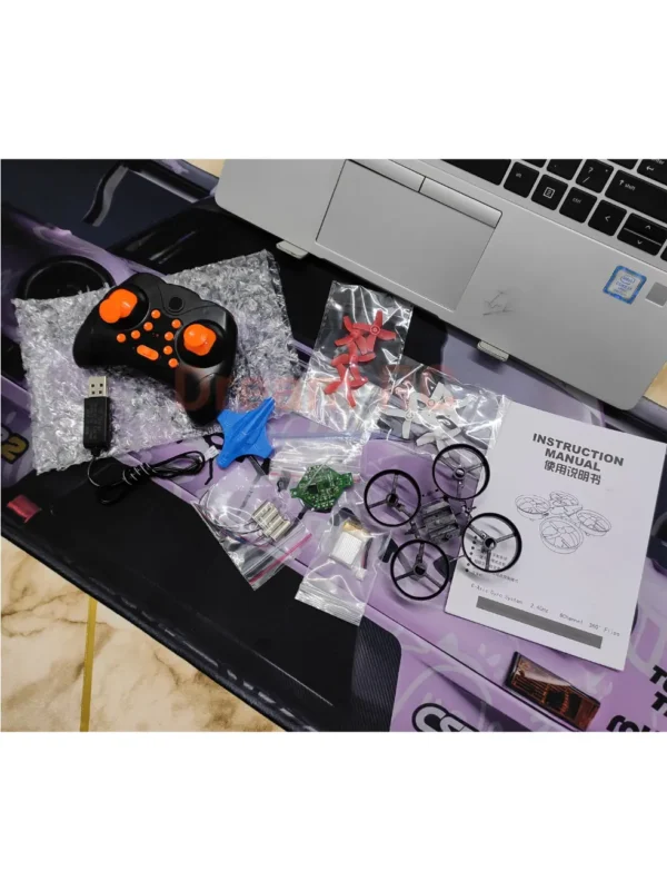 DIY Mini RC Coreless Drone Kit 2.4GHz Kits Parts Image.