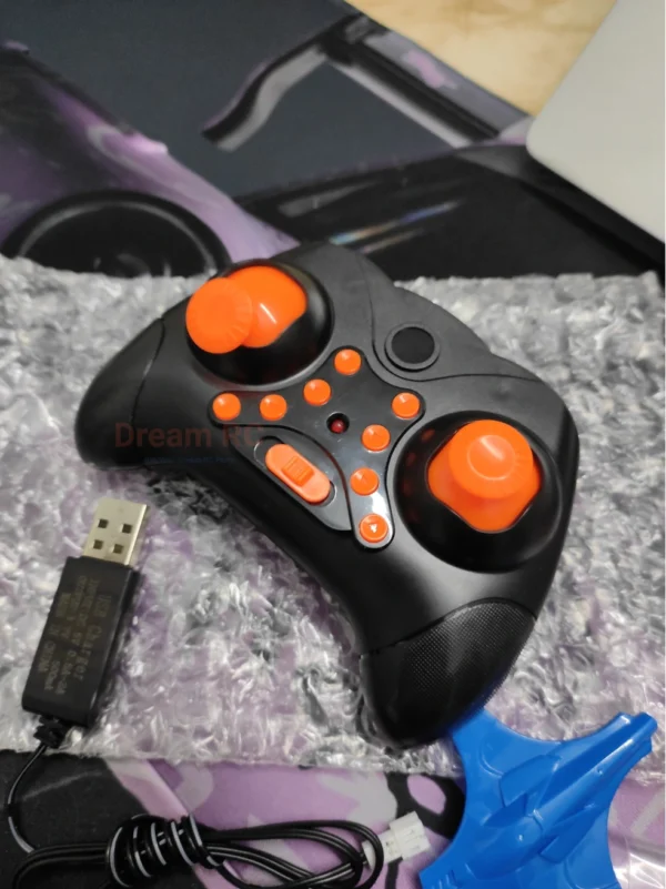 Transmitter Front Image Of DIY Mini RC Coreless Drone Kit 2.4GHz