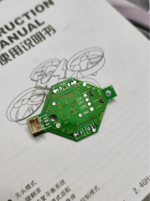 Coreless Motor Mini Drone Flight Controller + ESC Board Back View Dream RC