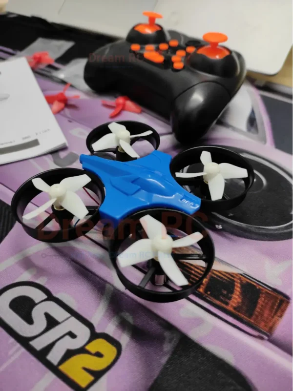 DIY Mini RC Coreless Drone Kit 2.4GHz Ready Image With Transmitter