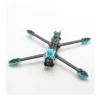 Mark 4 full carbon fiber 5 inch FPV frame kit with blue 3d printed parts