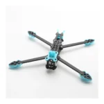 Mark 4 full carbon fiber 5 inch FPV frame kit with blue 3d printed parts