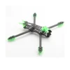Mark 4 full carbon fiber 5 inch FPV frame kit with green 3d printed parts