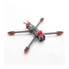 Mark 4 full carbon fiber 5 inch FPV frame kit with red 3d printed parts