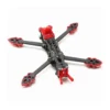 Mark 4 full carbon fiber 5 inch FPV frame kit with red 3d printed parts